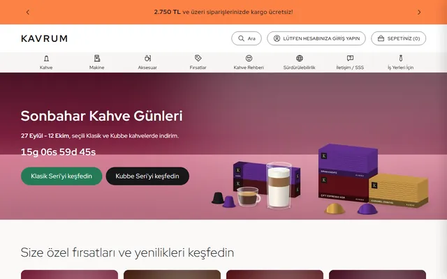 Kavrum demo mağazası