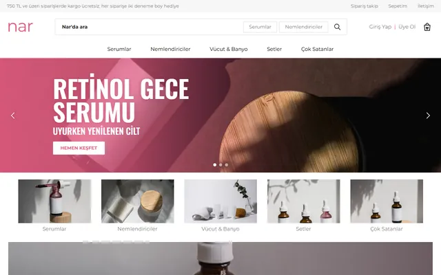 Nar demo mağazası