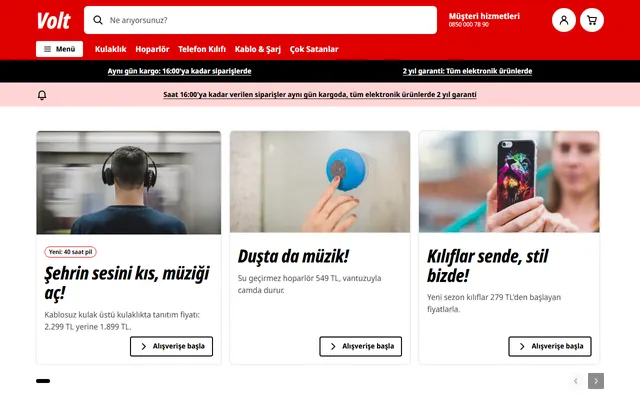 Volt demo mağazası